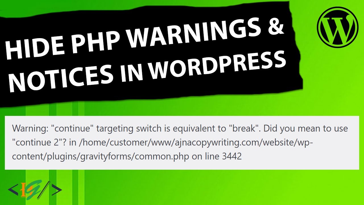 How to hide PHP Warnings and Notices in WordPress