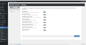 Disable Features – All-in-One plugin to disable unnecessary features